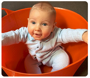 Charlie in the bucket